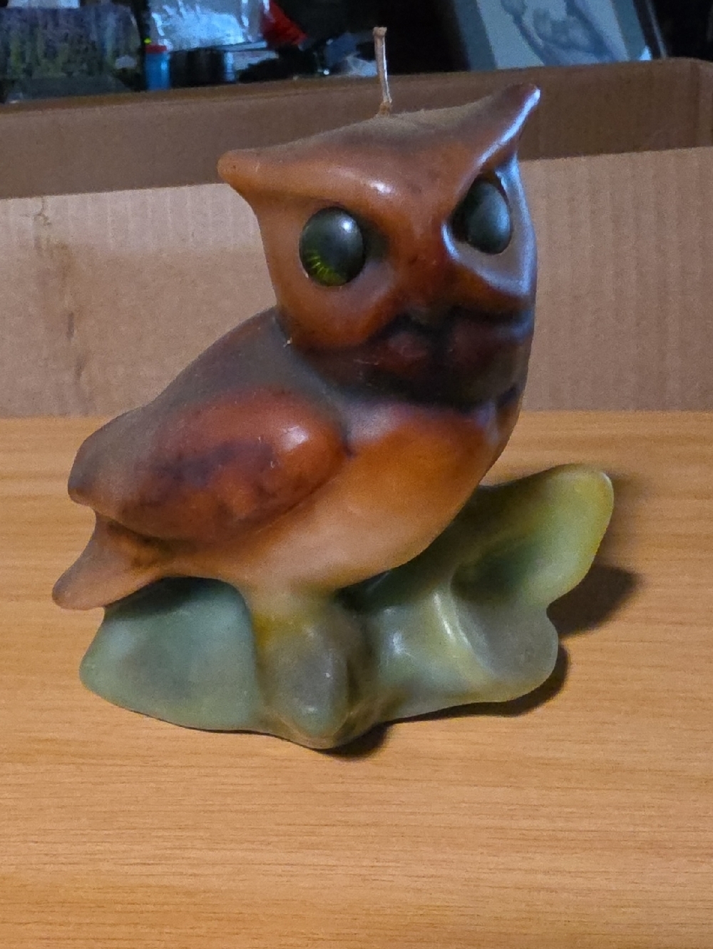 6" Tall Vintage Owl Candle